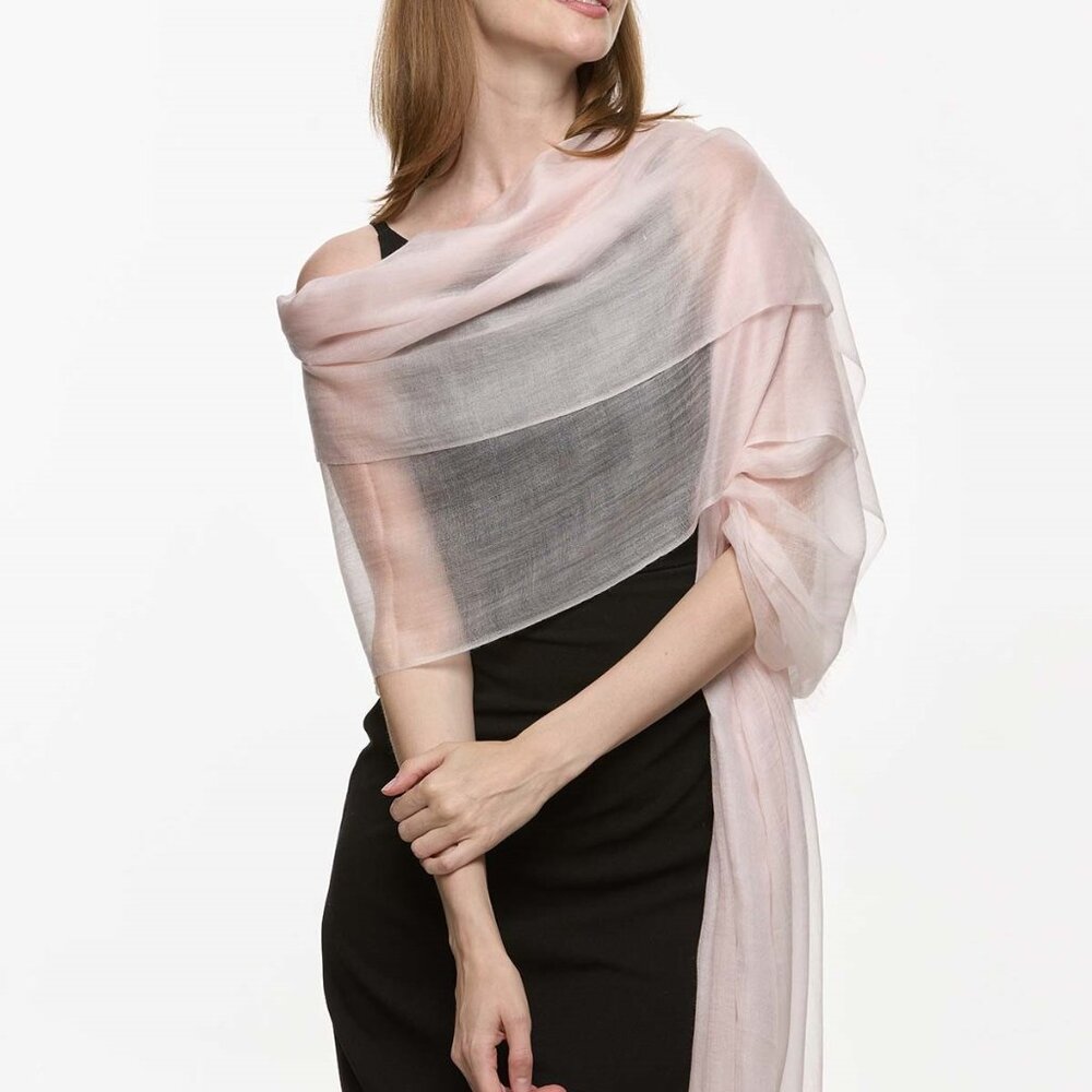Ovcio Featherlight Blush Cashmere Scarf - NWT